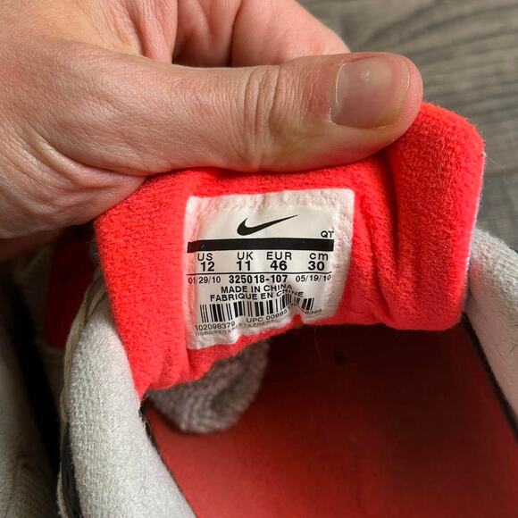 Cooked Vintage 2010 Nike Airmax 90 Grey Red Infrared - Picture 8 of 8